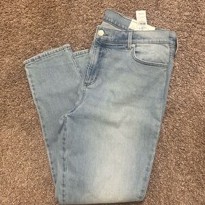 LOFT Women's Straight Leg Jeans in Light Blue